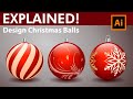 How to Design Decorative Christmas Balls - Adobe Illustrator Tutorial