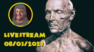 Zombie from Scratch - blocking out, eyelids, teeth, zremesh, project detail, & cloth sim wrinkles!