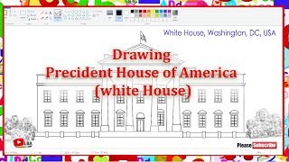 President House Of Americawhite House Drawing L Learnbyart