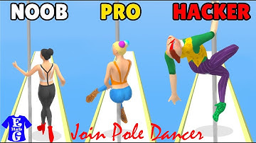 NOOB vs PRO vs HACKER - Pole Dance | Game Play | #EGHUBDOTT | #Whattodoinlockdown