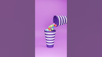 🎲Colorful Dice Pouring Loop 😍