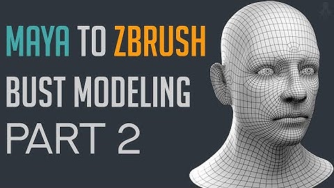 Modeling bust base mesh in Maya & Zbrush part 2