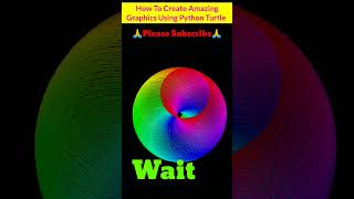 Create Amazing Graphics Using Python Turtle|#shorts #short #coding #python