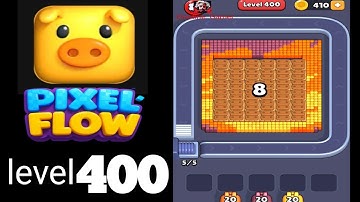 Pixelflow level 400 hard level Guide Walkthrough Solution