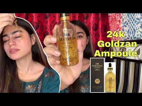 24K Goldzan Ampoule 99.9% Pure Gold Serum Results | How To Use | Honest Review Elif