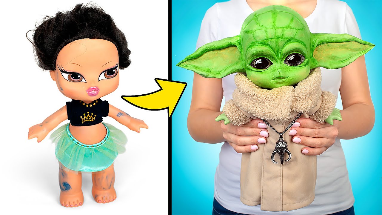 ⁣Non si è mai Troppo Grandi per le Bambole! Trasformiamo una Vecchia Bambola Bratz in un Baby Yoda