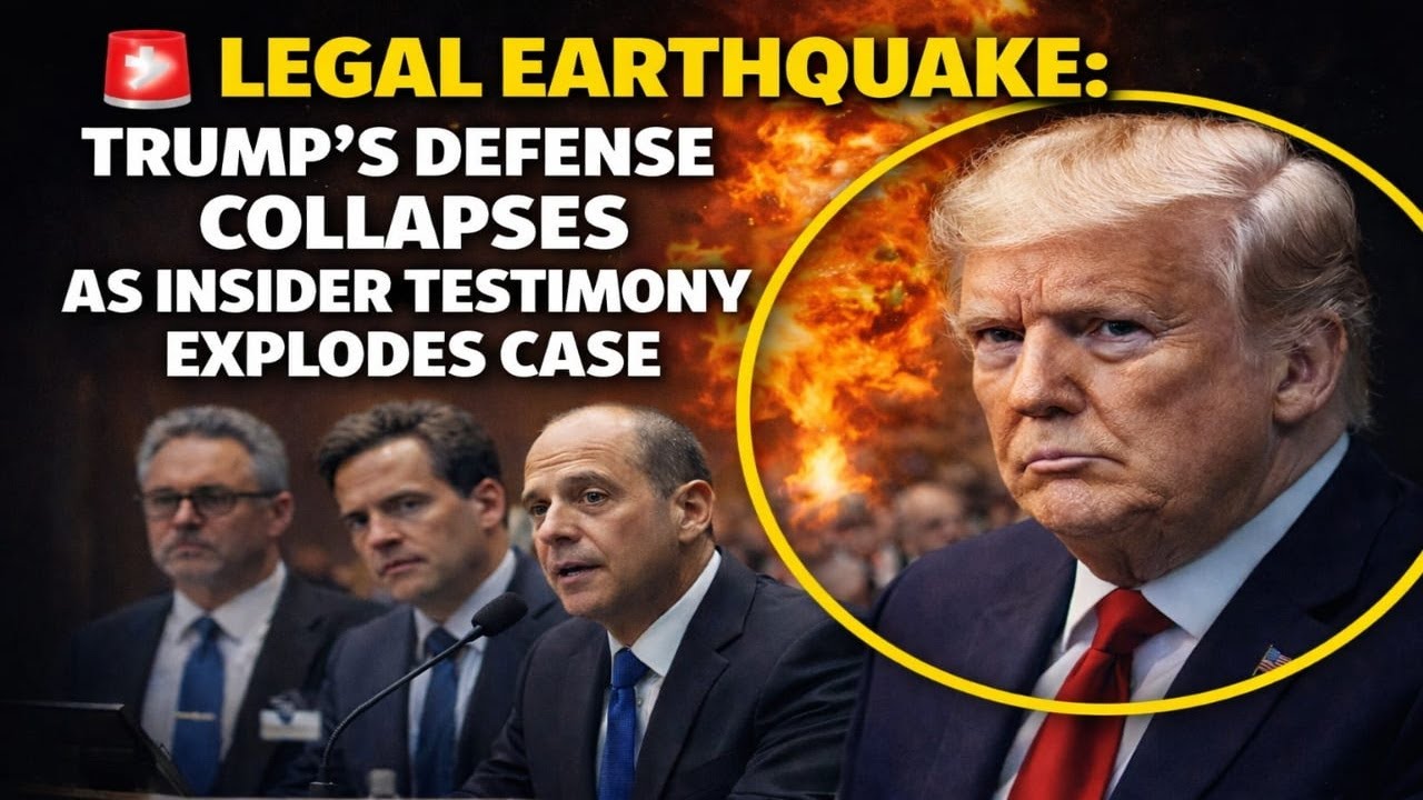 🚨 Legal Earthquake  Trump’s Defense Collapses as Insider Testimony Explodes Case