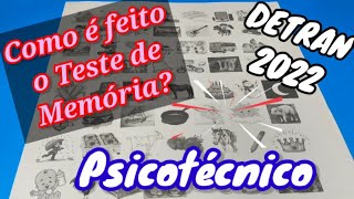 DETRAN 2023 - TESTE DE MEMÓRIA DO PSICOTÉCNICO DO DETRAN