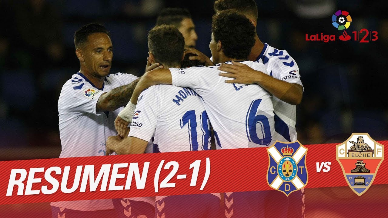 Resumen de CD Tenerife vs Elche CF 2 1