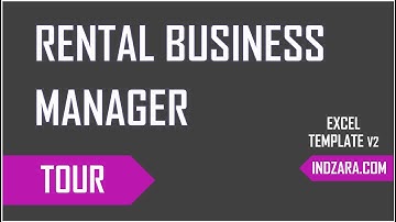 Inventory, Invoicing, Accounting  & Reporting for Rental Business - Excel Template Tour