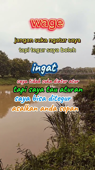 wage 'sifatku tergantung sikapmu' #weton #wetonkelahiran #shortvideo