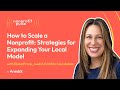 How To Scale A Nonprofit Strategies For Expanding Your Local Model Elana Frank How To Scale A Nonprofit Strategies For Expanding Your Local Model Elana Frank