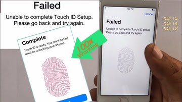 Fixed,Unable to complete the Touch ID setup please go back and try again?unable to activate Touch ID