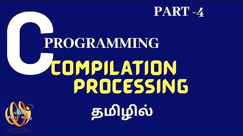 Compilation processing for c program in tamil