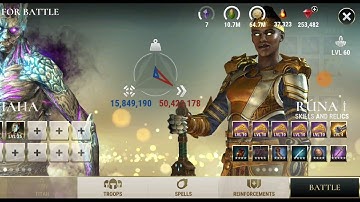 dawn of titans - mahaha defeating runa reskilled 100% all element resist & 35% meele resist