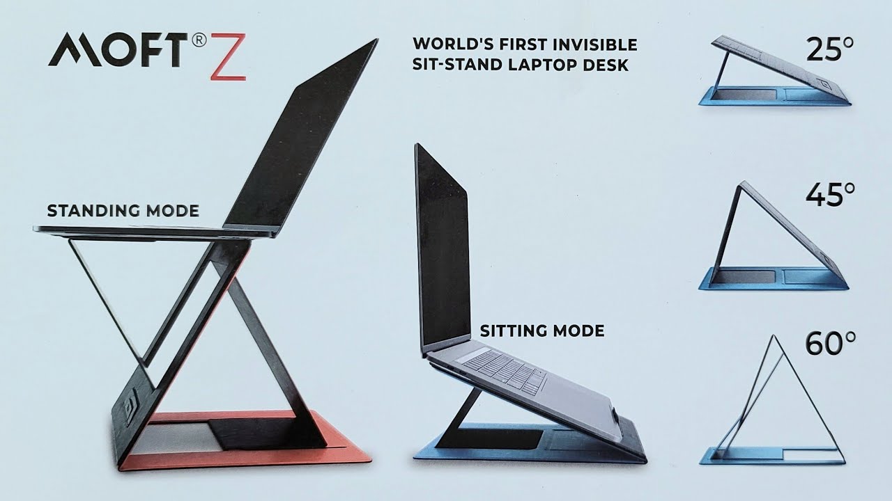 MOFT Z The Invisible Sit-Stand Invisible Laptop Stand / Desk - Kickstarter  Perfect Working From Home 
