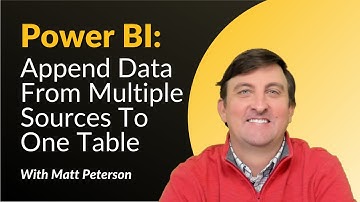 💥Power BI: Append Data From Multiple Sources To One Table 🗃