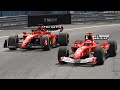 Ferrari F1 2023 vs Ferrari F1 2004 - Monaco Grand Prix (Leclerc vs Schumacher)