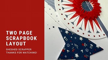 Two Page Scrapbook Layout Process Video Using Hello Darlin Scrapbooking Workshop from CTMH