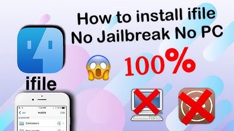New install ifile 2017 No Jailbreak No Computer 100%😊