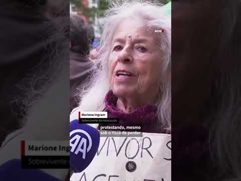 Judeus e muçulmanos compartilham preces durante ato pró-Palestina em Washington