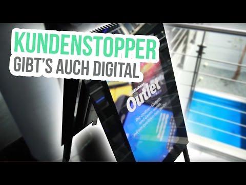 Digitaler Kundenstopper für den Außenbereich | Campustage Tobit.Software 2016