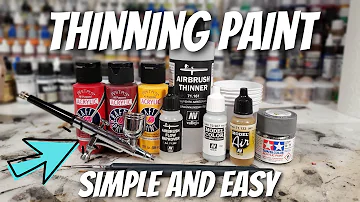 Thinning any Acrylic paint for the Airbrush Can be SIMPLE and EASY