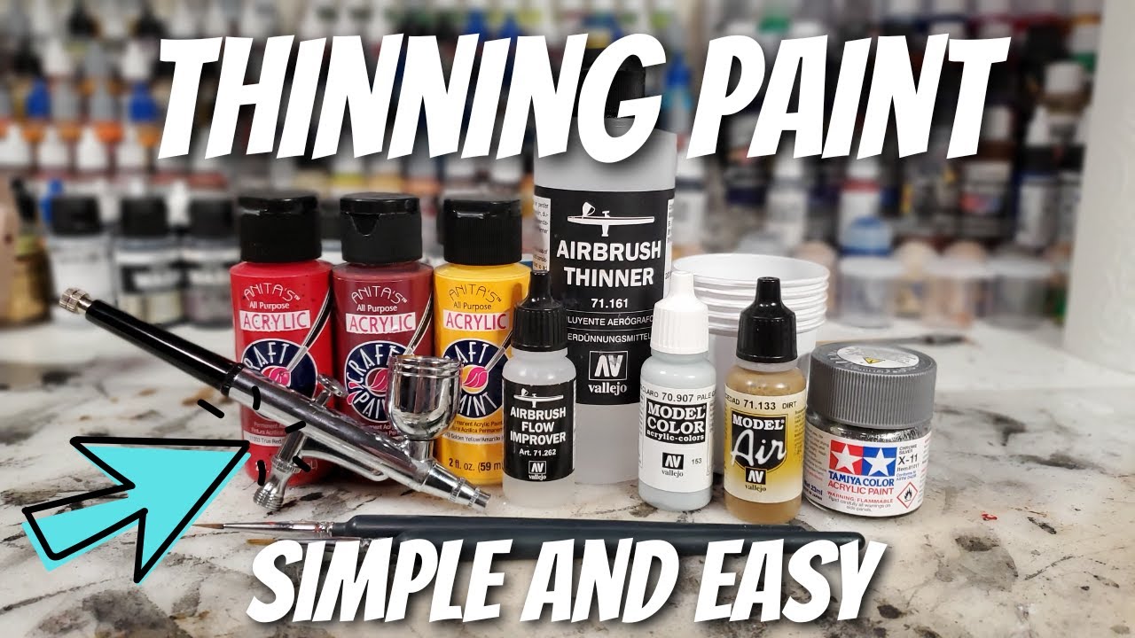 How To Thin Acrylic Paint For Airbrush - Airbrush Guru