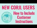 How to Add Customer Instructions in Corjl (PART 2)
