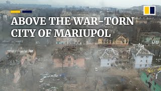 Mariupol destruction visible from the air as Ukraine and Russia continue to fight over port city