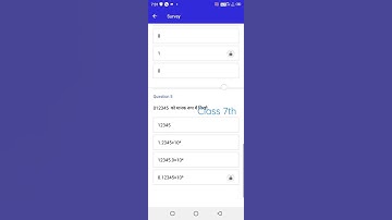 class 7th active survey on avsar app Mathematics
