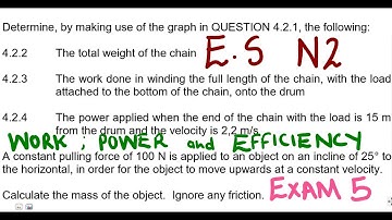 Engineering Science N2 Work , Power and Efficiency Exam 5 @mathszoneafricanmotives