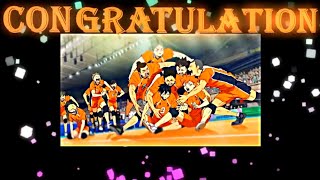 Congratulation - Haikyuu Editamv