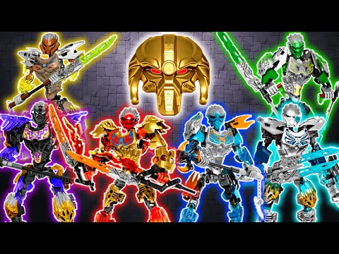 LEGO Bionicle Tahu Uniter of Fire & Ikir Creature 2016 Sets Build Review. 