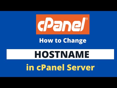 How to change hostname in cPanel Server