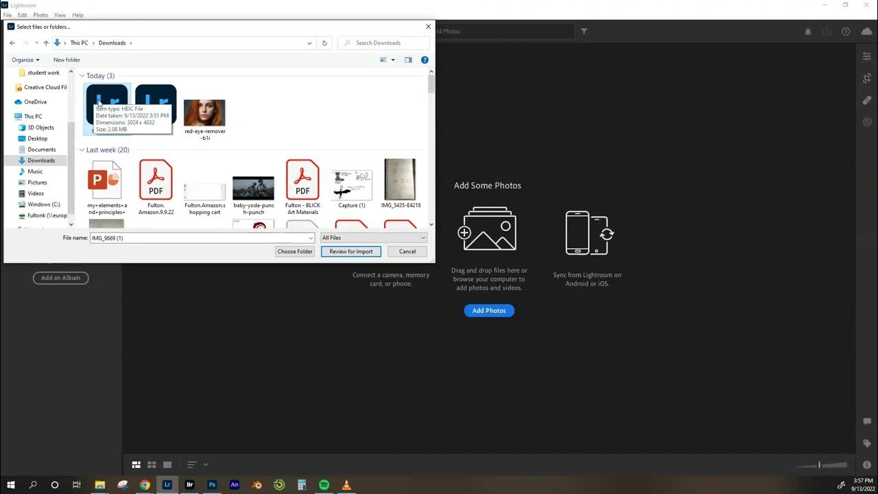 Converting HEIC to JPG in Adobe Lightroom YouTube