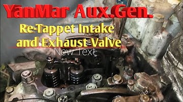Retiming:Yanmar Auxiliary Generator Engine  (MarineKnow edition)