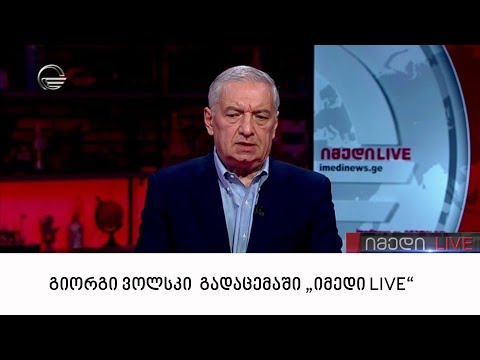 პარლამენტის თავმჯდომარის პირველი მოადგილე გიორგი ვოლსკი გადაცემაში \"იმედი LIVE\"