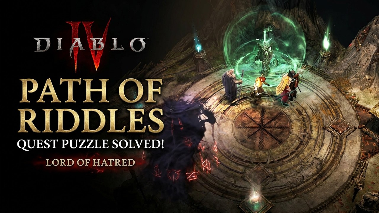 Hatred Riddle Path of Riddles Quest Puzzle Diablo 4 Lord Of Hatred - YouTube