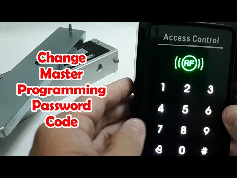 How To Change Programming Password Door Access System DA3000 Cara Tukar Master Program Password Code