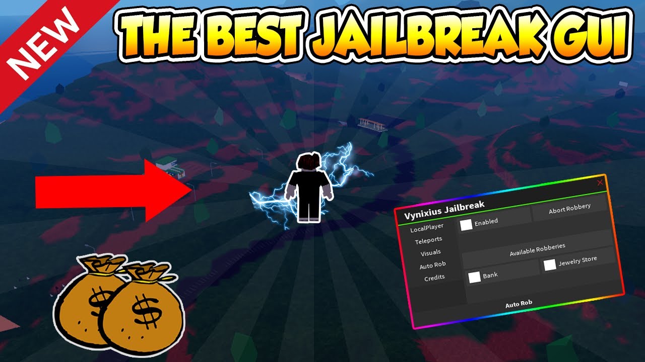 The Best Jailbreak Gui Auto Rob Instant Tp And More Roblox Youtube - how to hack roblox jailbreak auto rob