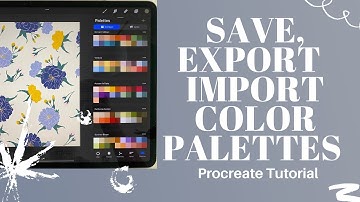 How To Save Custom Color Palettes in Procreate!