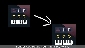 Korg Module Pro Setlist Backup, Import, Export and Share