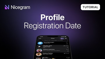 Get Profile Registration Date in Nicegram - #1 Telegram client!