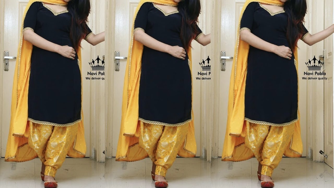 Yellow Suit With Contrast Dupatta |Yellow Suit Combination |2020| - YouTube