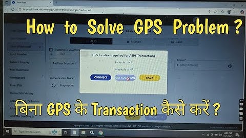 SBI CSP GPS Location Problem Solve Kaise Kare || How to Turn off GPS Location for AEPS in SBI CSP