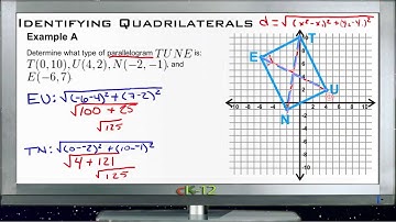 Classifying Quadrilaterals in the Coordinate Plane: Examples (Basic Geometry Concepts)