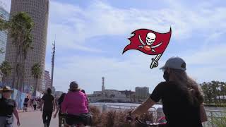 Superbowl Tampa Bay Riverwalk | bicycling tour ♥#daytrippinUS♥