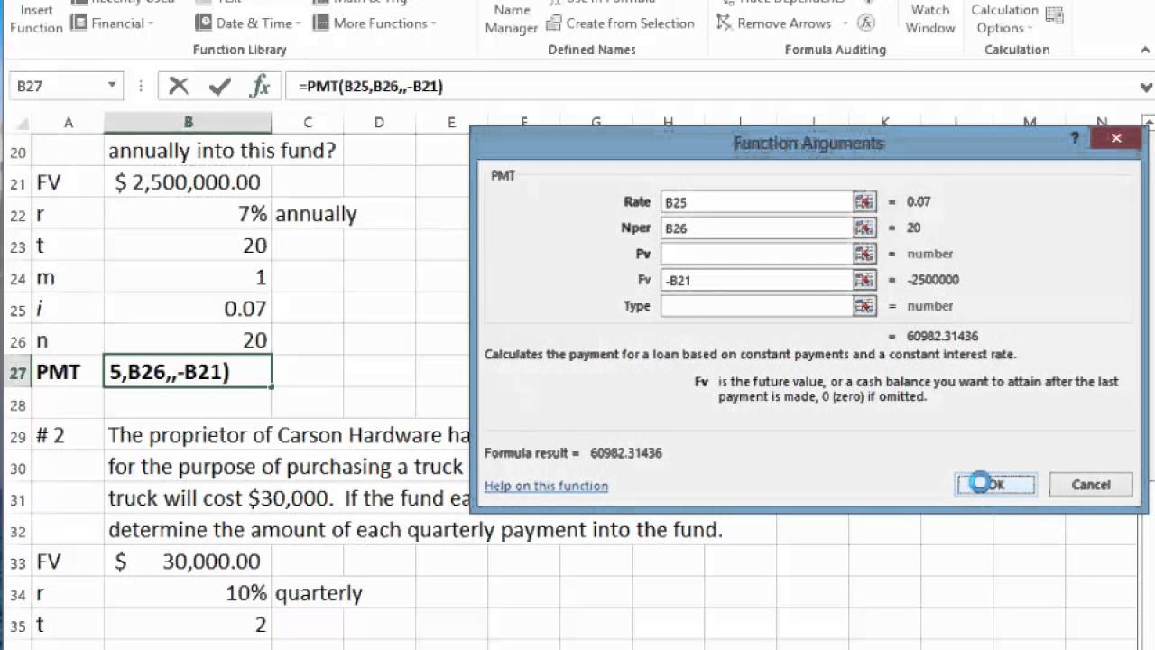 Annuities Sinking Fund