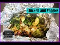 CAJUN CHICKEN AND VEGGIES FOIL WRAPS | NINJA FOODI GRILL RECIPES